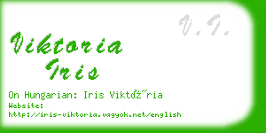 viktoria iris business card